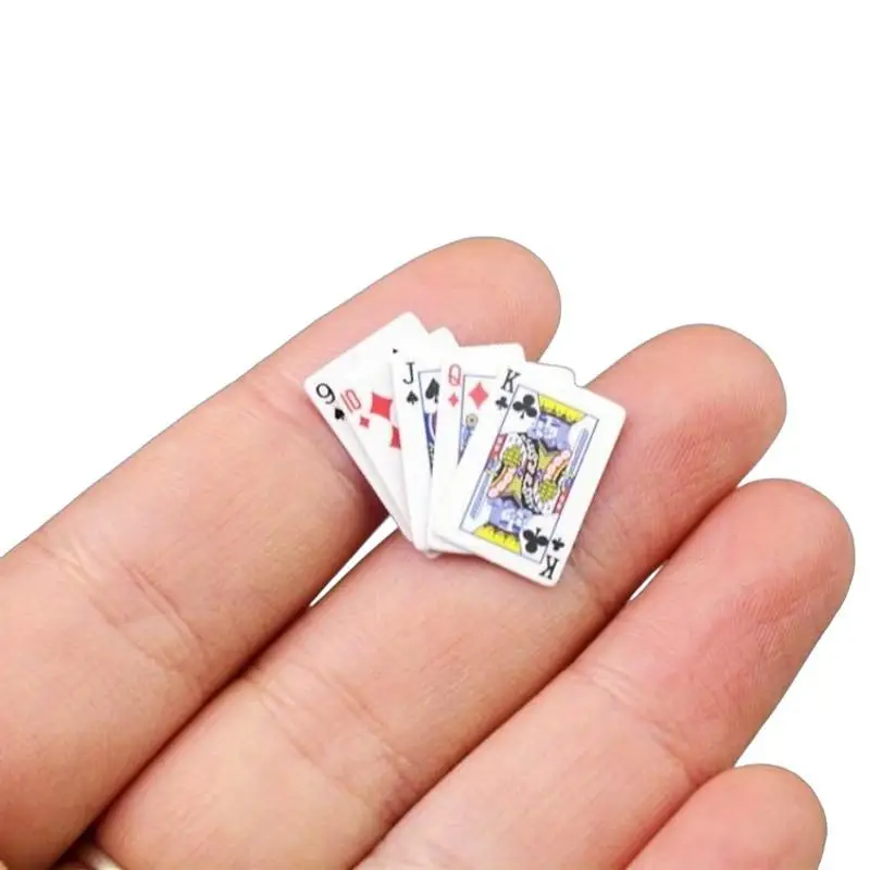 Mini poker set,pocket portable moisture-proof poker toys,dormitory camping board game artifact,social icebreaker