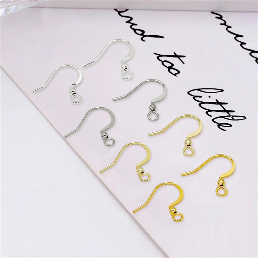 50pcs Stainless Steel Hypoallergenic Earring Hooks 17*20mm Gold Color Earring Clasp Wire Diy Jewelry Making Findings Accessories