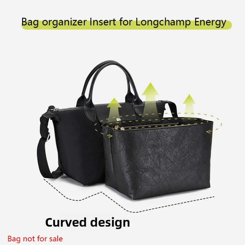Bag Organizer Insert For Longchamp Energy Small Medium Mini Dupont Paper Support Insert Inner Bag Accessories