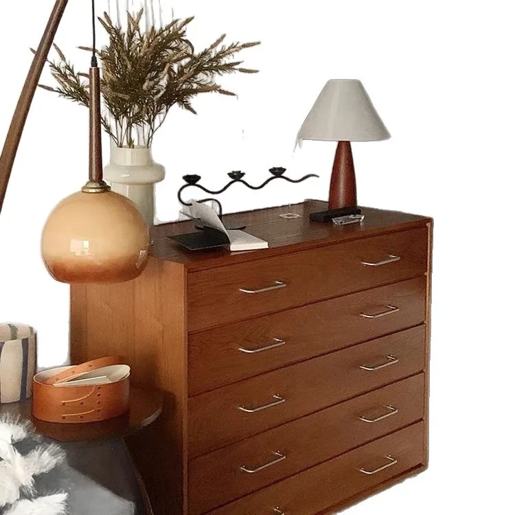 

Nordic retro chest of drawers household dining side cabinet sofa side cabinet solid wood drawer storage cabinet storage bedroom