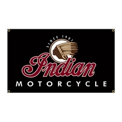 90x150cm Indian Vintage Motorcycle Racing Flag Polyester Printed Auto Garage or Outdoor Decoration Banner Tapestry