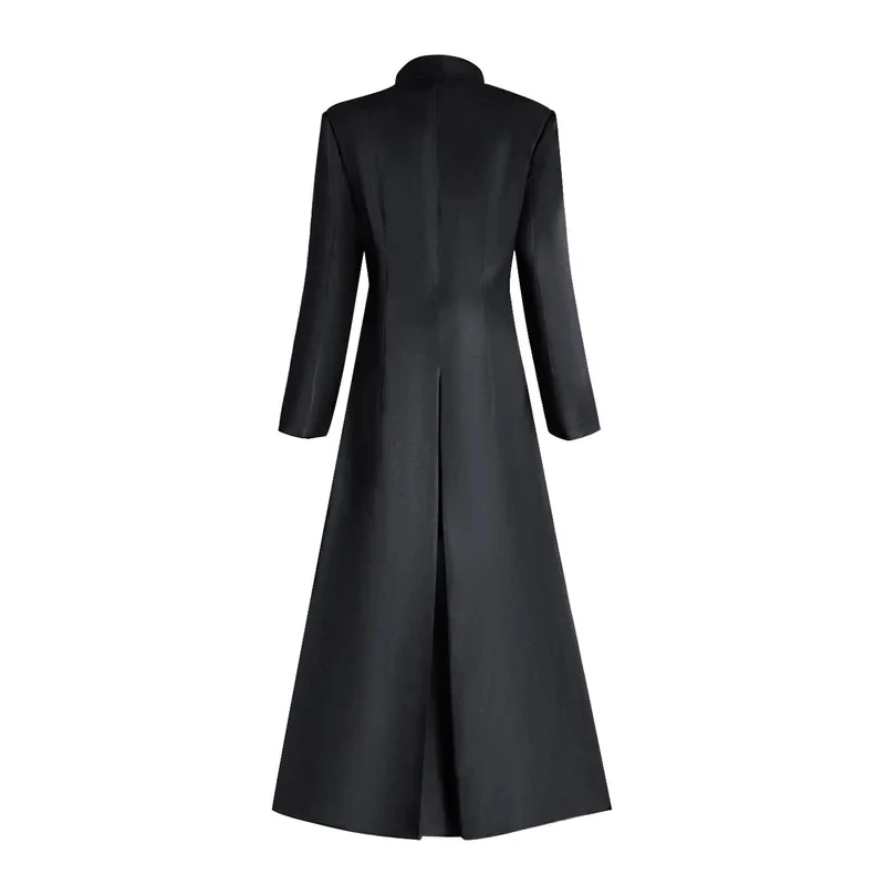 

CyWoman Priest Cosplay Costume Father Long Uniform Pastor Halloween Carnival Cosplay Priest Customized Clothes