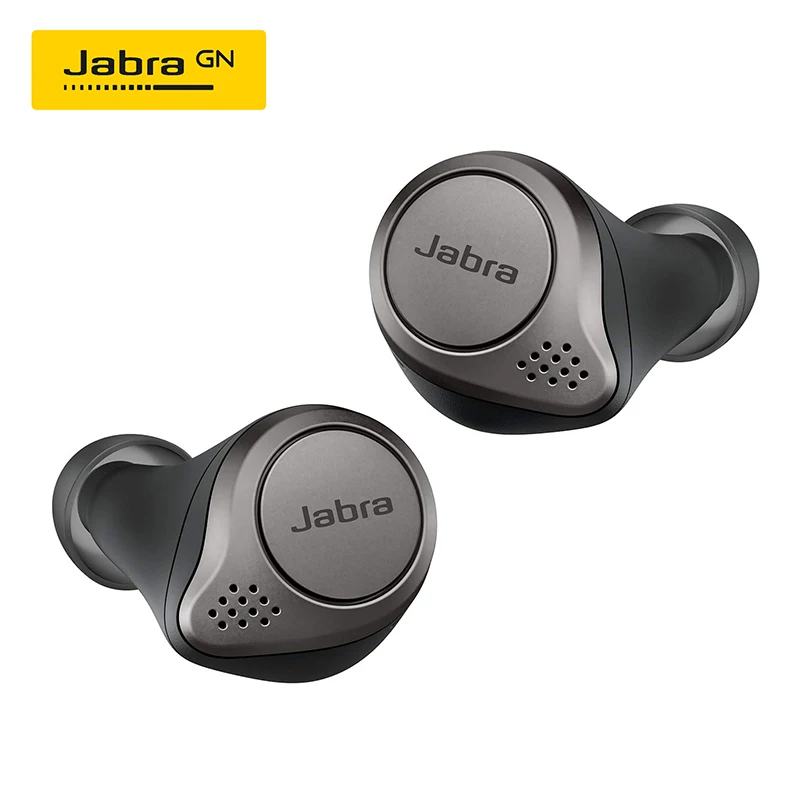 Jabra Elite 75t Bluetooth Wireless Earphones With Mic Sports Headphones Music Game Headset Stereo Earbuds