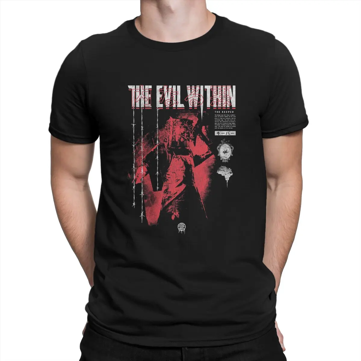 

Men The Keeper Evil Within T Shirts Scary Horror Cotton Clothing Fun Short Sleeve O Neck Tee Shirt Birthday Gift T-Shirts