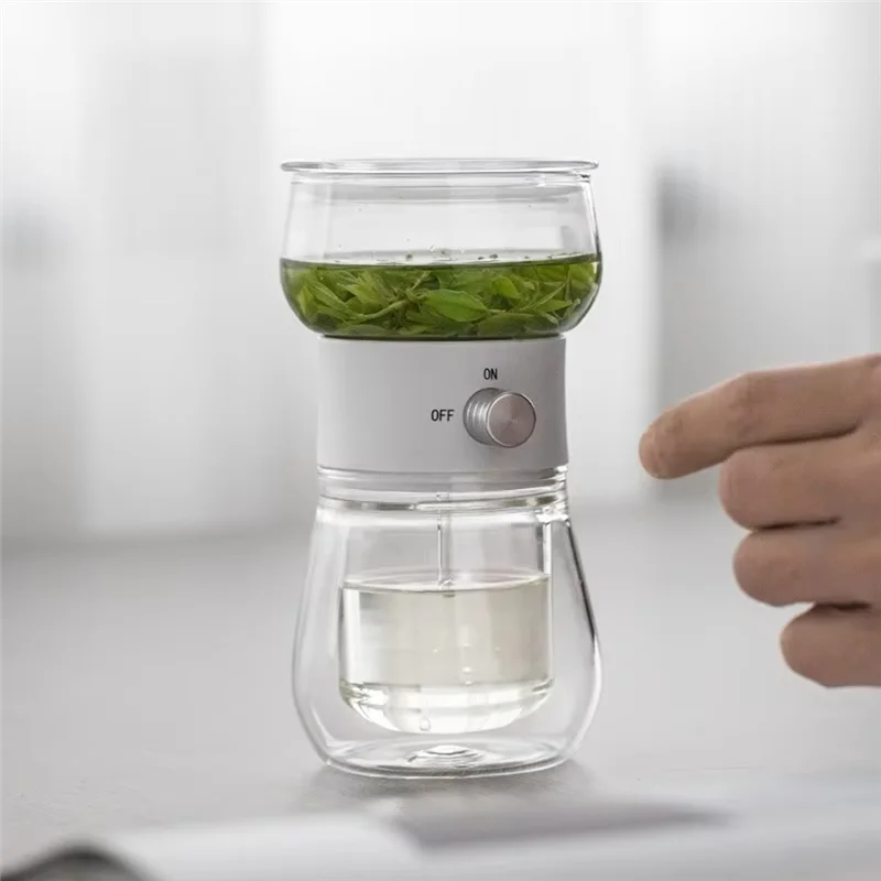 

ABMH-Tea Pot Set With One-Key Separation With Travel Tea Infuser Ideal For Steaming Tea