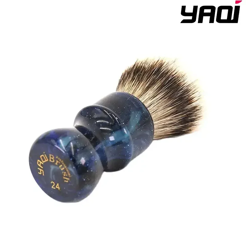 pennelli-da-barba-yaqi-24mm-per-uomo-2026-manico-yaqi-mysterious-space-color-nastro-in-pelo-di-tasso-silvertip