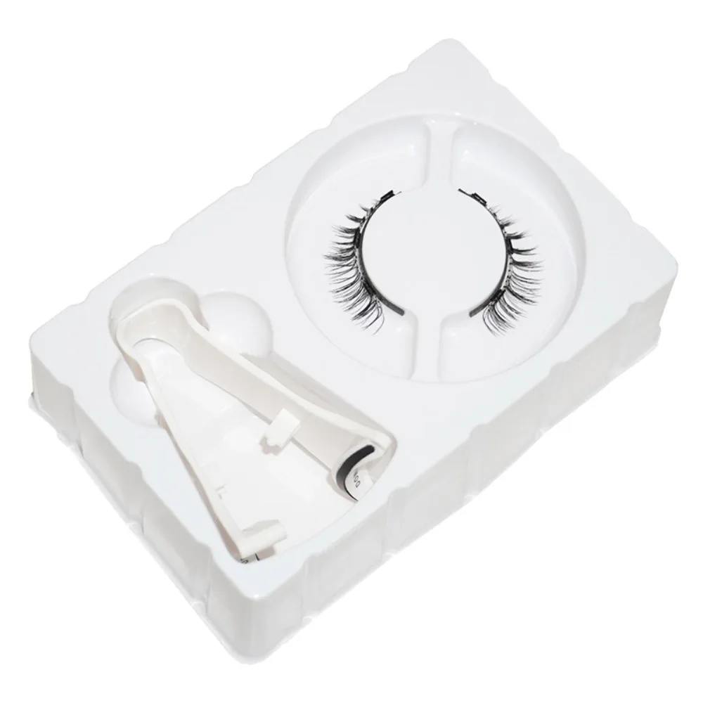 Glue Free Magnetic False Eyelashes DIY Reusable Magnetic Eyelashes with Clip Individual Makeup False Eyelash Clusters Female