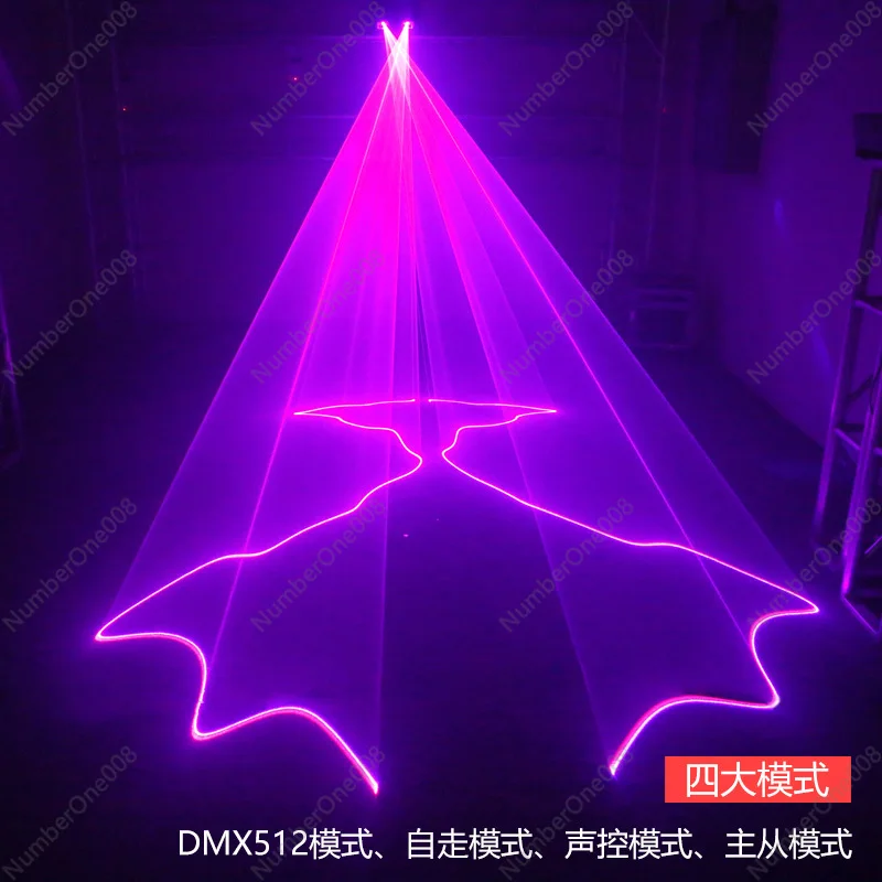 Full Color Line Laser Laser Light Voice-ControlledV Flash Light Nightclub Bar Lamp Atmosphere Disco Dancing Lamp Stage Lighting