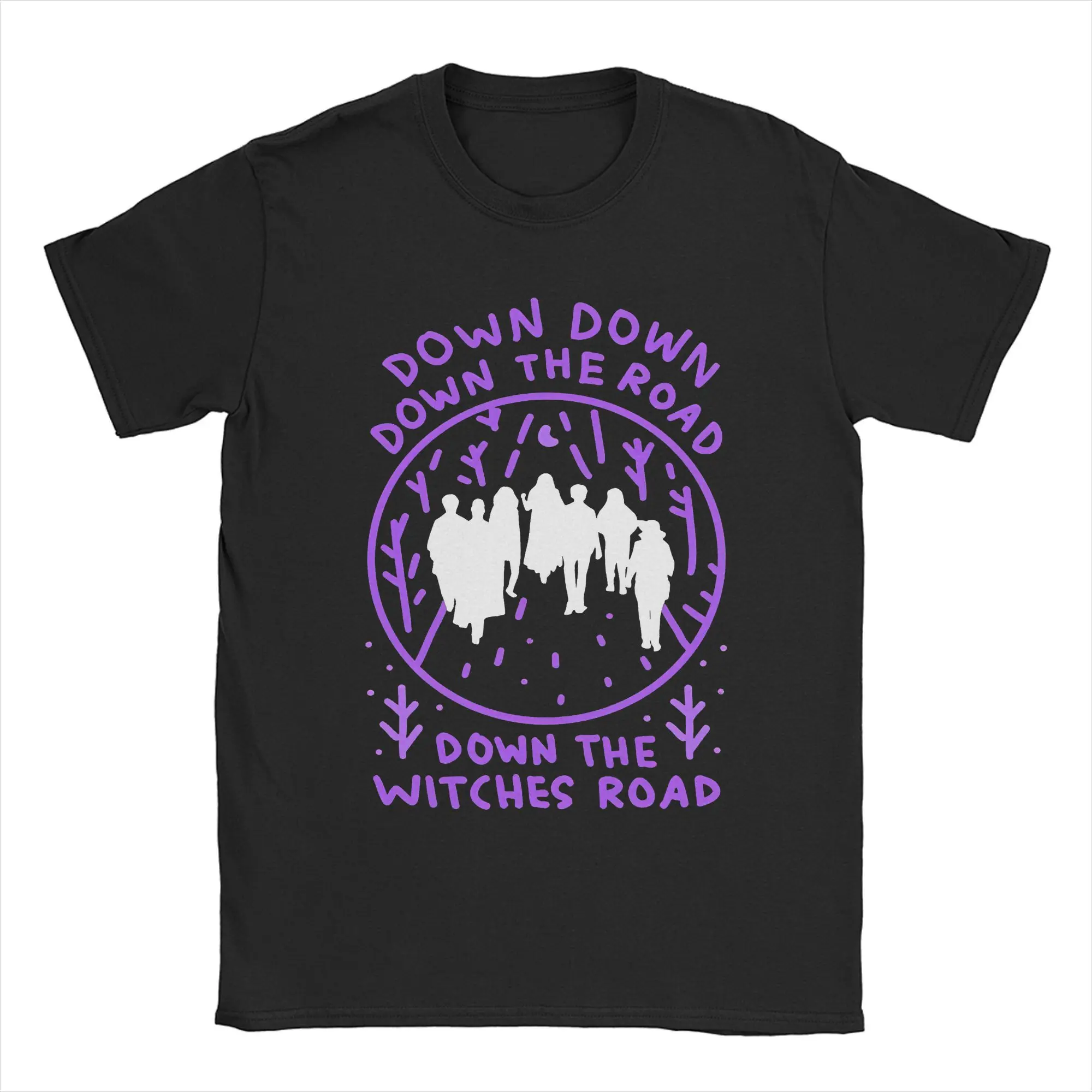 Men T-Shirts Agatha All Along Down the Witches Road Casual 100% Cotton Tees Short Sleeve Movie Harkness T Shirts Clothes Gift