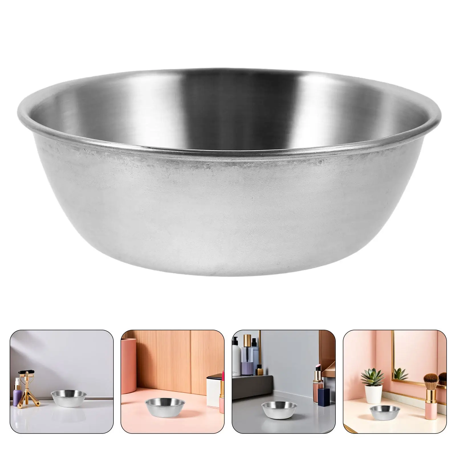 4Pcs Metal Facial Bowls for Face Mask Mixing Stainless Steel 3.3 Inch Esthetician Mixing Bowls Spa Tool