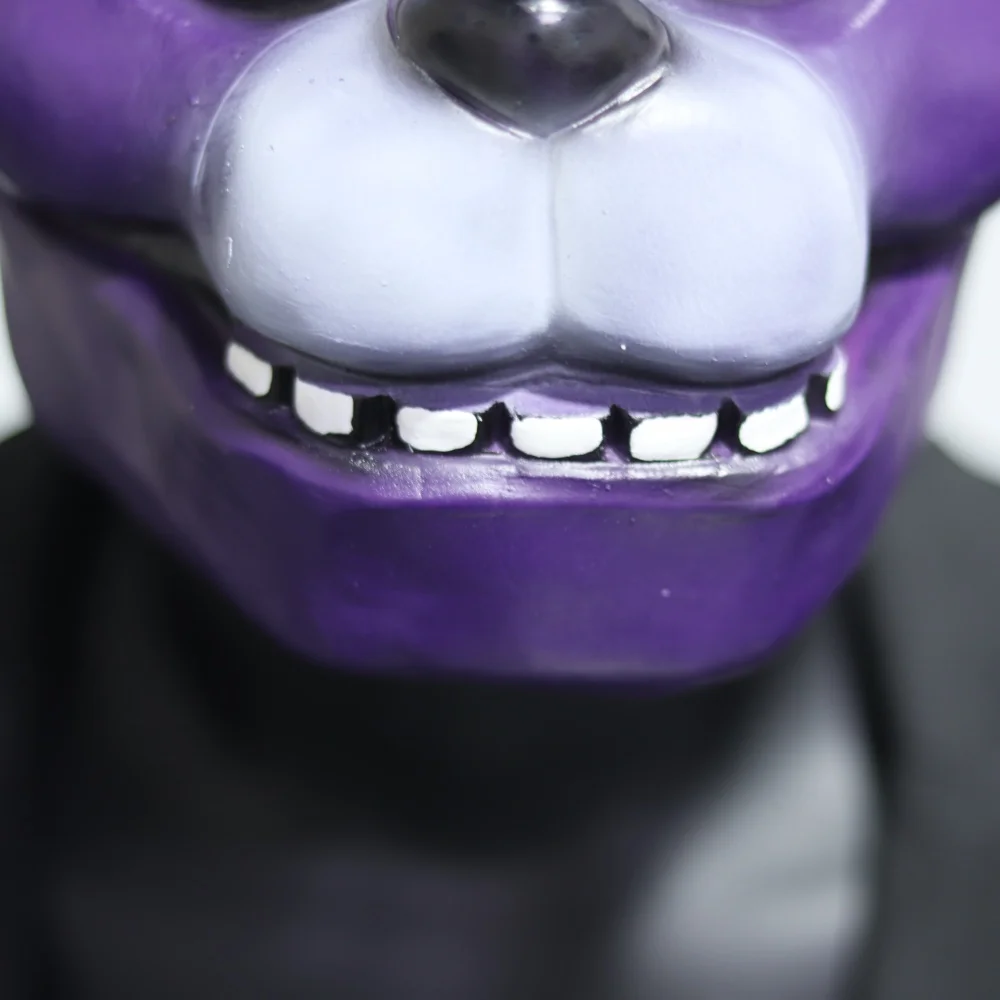 Bonnie Maske Five Nights at Freddy's Cosplay Latex-Maske Lila Bär Vollgesichtsmaske für Halloween-Party Karnevalskostüm Requisiten – Detail 7
