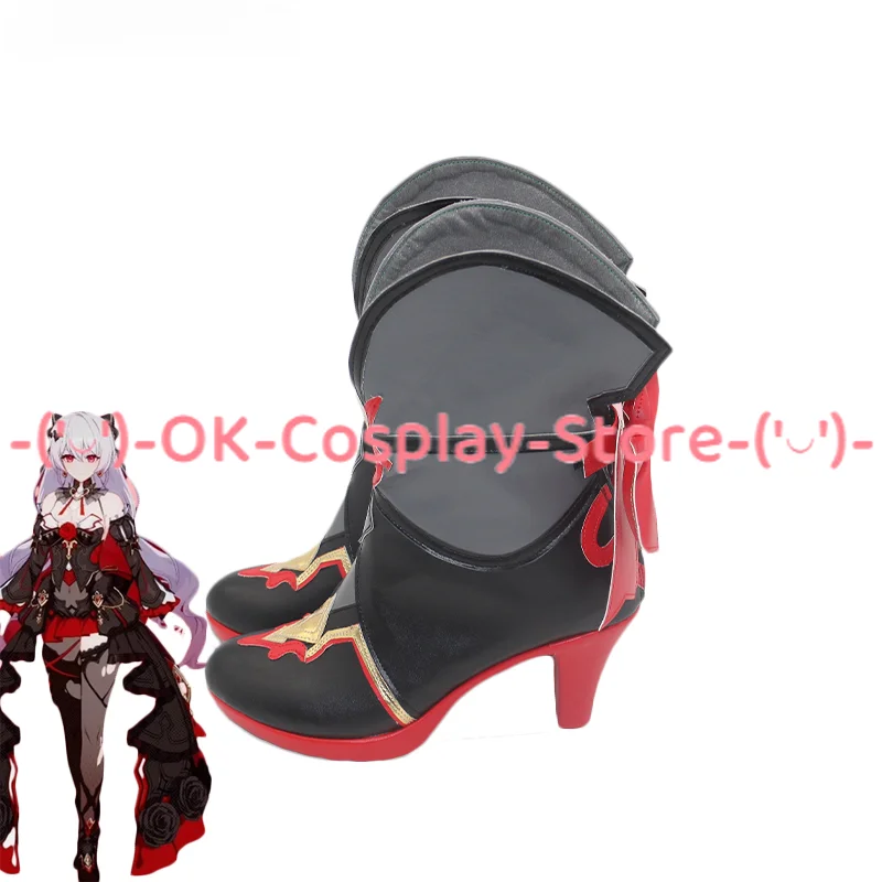 Theresa Apocalypse Cosplay Shoes Game Honkai Impact 3 Cosplay Prop PU Shoes Halloween Carnival Boots Accessories Custom Made