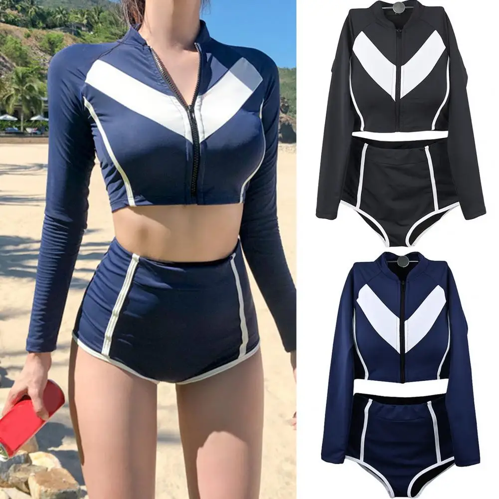 Women Bikini Three Size Swimwear Multicolor Solid Color Chic No Underwire Female Swimwear