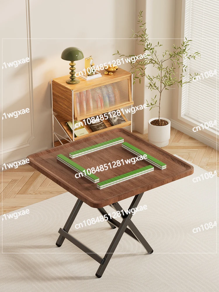 

Home Folding Mahjong Table, Dining , Dual-purpose Simple Dining Small Mahjong , Hand Rubbing Chess , Small