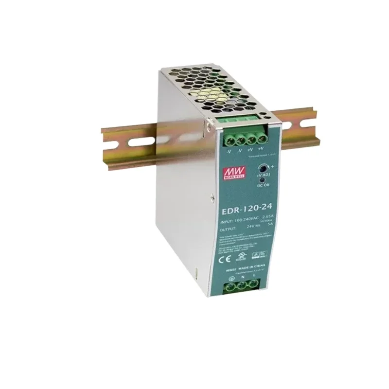 

MEAN WELL EDR-120 Series DC12V 24V 48V EDR-120-12 EDR-120-24 EDR-120-48 120W Single Output Industrial DIN RAIL