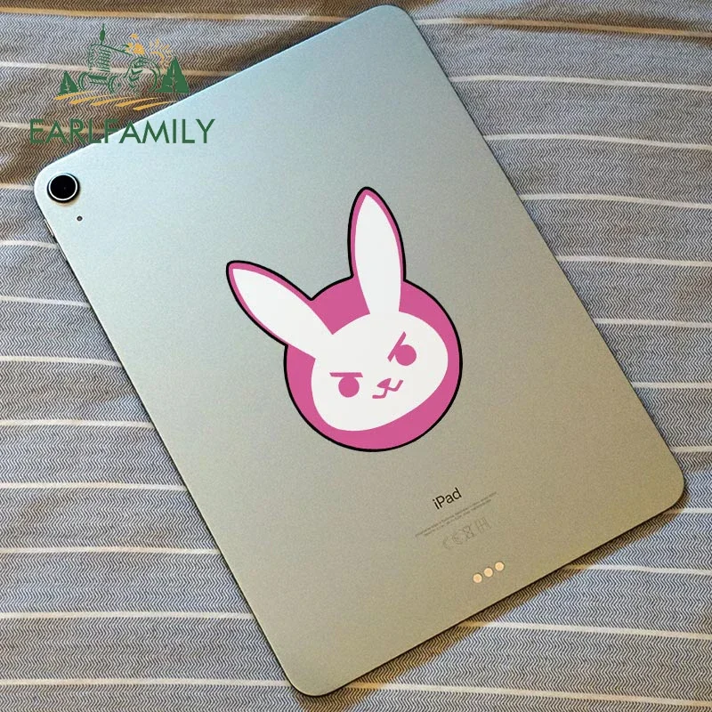 EARLFAMILY D.Va DVA Overwatch Logo Auto Aufkleber Persönlichkeit Vinyl Aufkleber Wasserdicht Laptop Stoßstange Windschutzscheibe Auto Zubehör