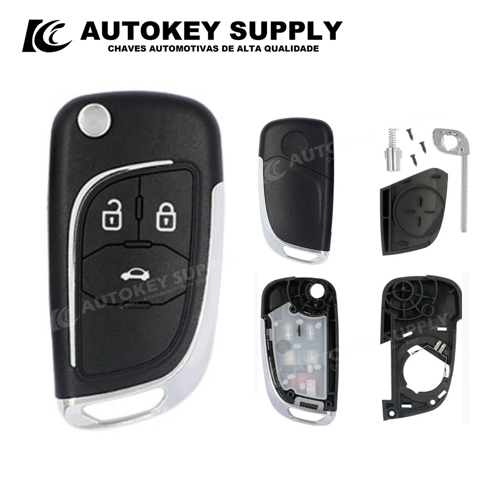 

Model Folding Key Shell 3 Buttons Autokey supply AKBKF124