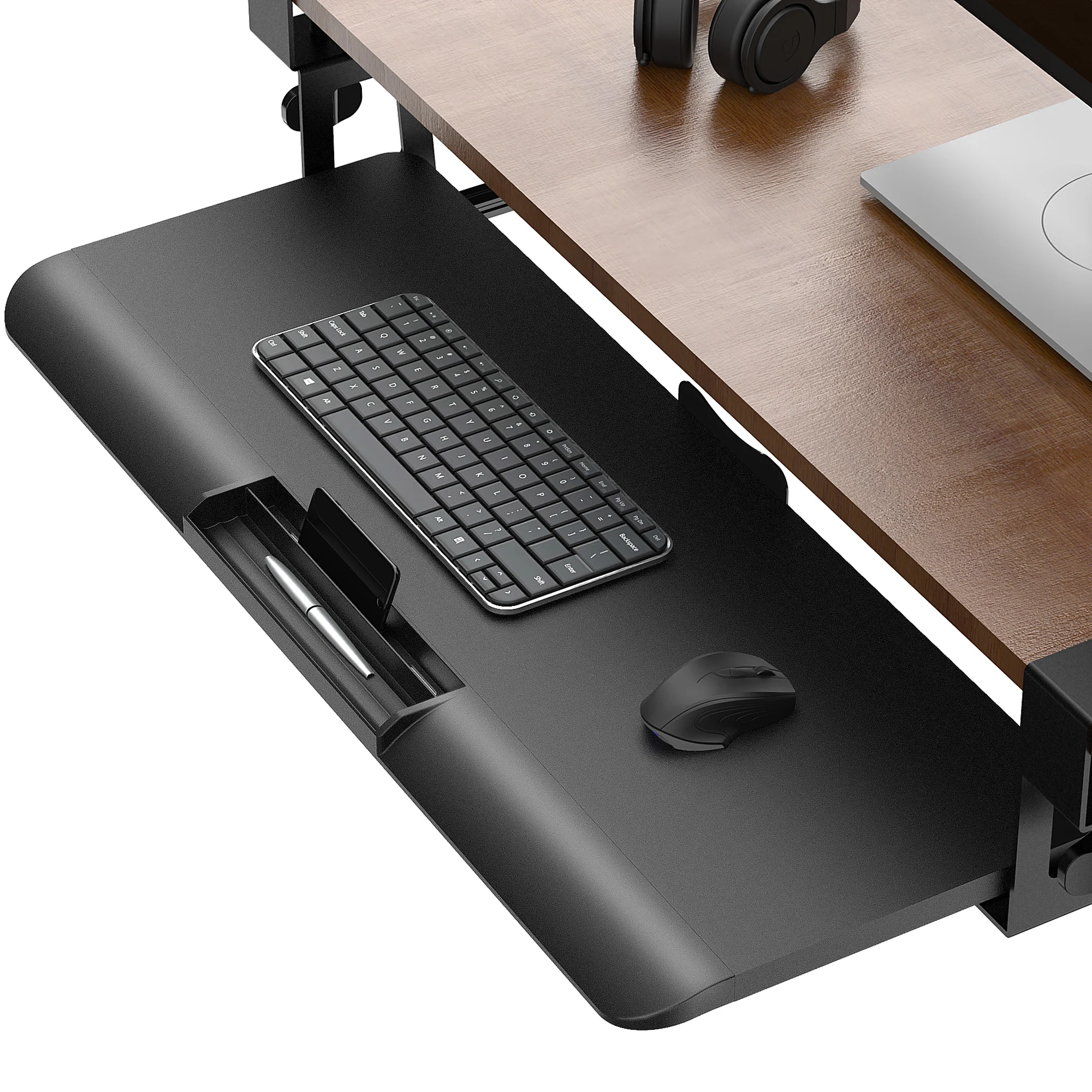 Desk Extension Stand，Ergonomic，DIY Height，Sturdy，UnderPull Out Keyboard Tray，Laptop Accessories