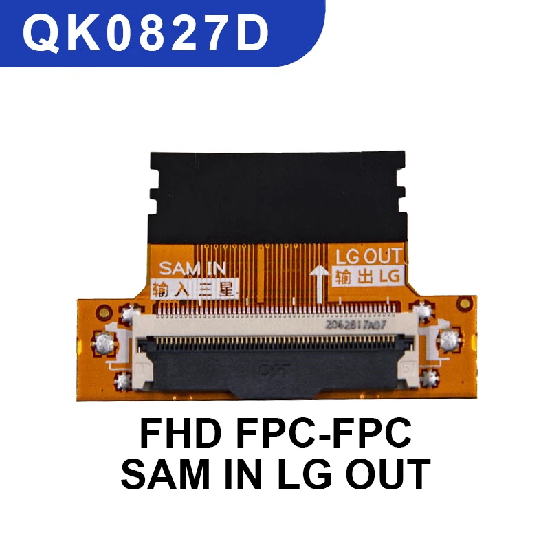 10 unids/lote 51P FHD LVDS-FPC adaptador de placa de transferencia de señal LCD LG a Samsung a LG QK0826A/B QK0827A/B