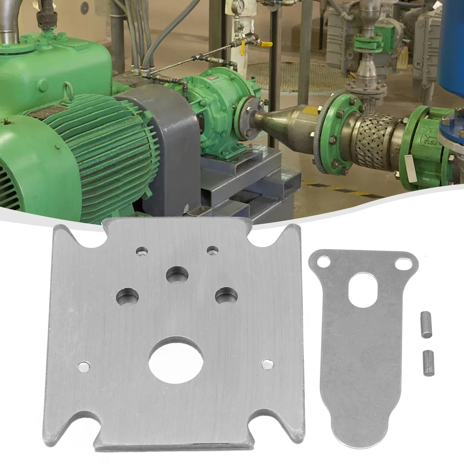Valve Plate for Air Compressor Cylinder Head Replacement with 48x62mm Hole Pitch and 3/8in Thread Compatibility