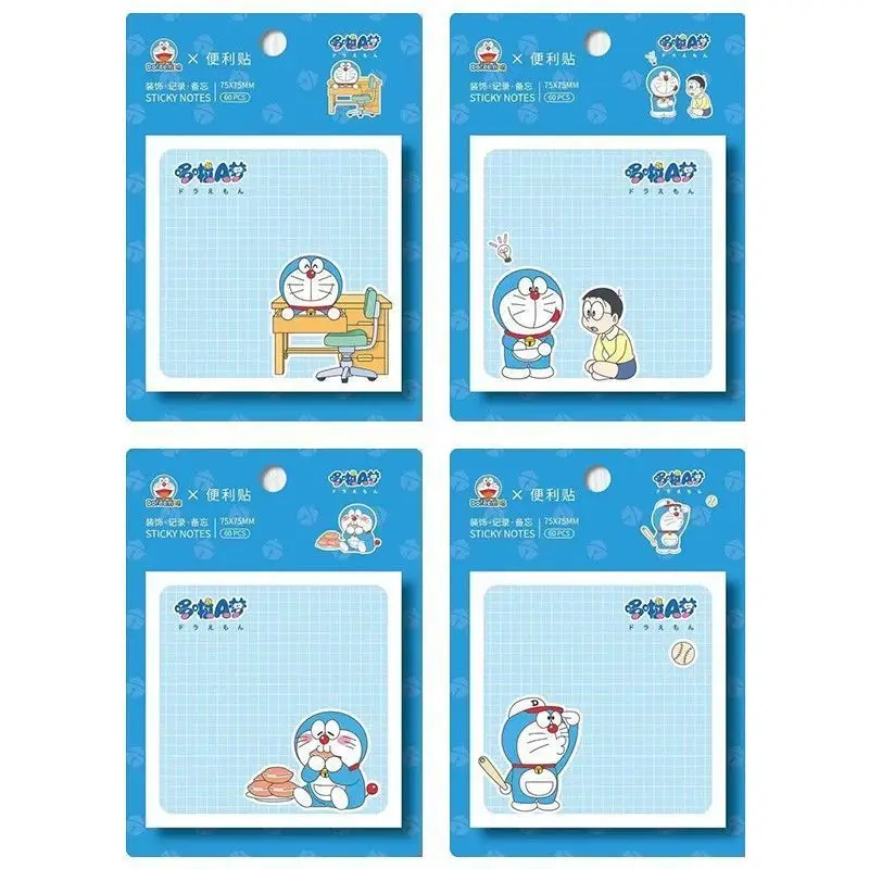 Super cute Dingdang Cat Doraemon sticky notes posted n times on student notebooks, notebooks, ins, high aesthetic sticky notes