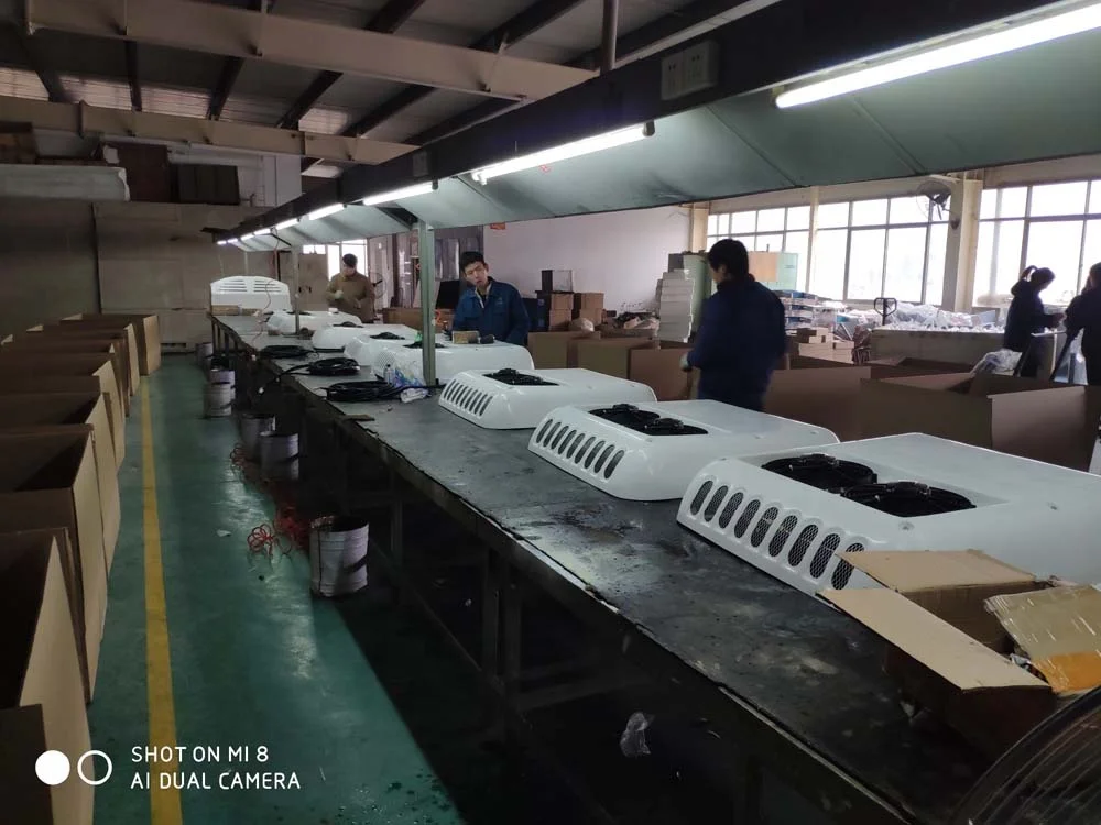 مكيف هواء فان قافلة مثبت على السطح 12 فولت