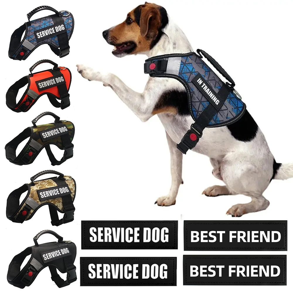 

Customize ID Tags Dog Harnesses Anti-Choke Perfect Fit Chest Belt Adjustable Pet Vest For Outdoor Walking Small Medium Large Dog