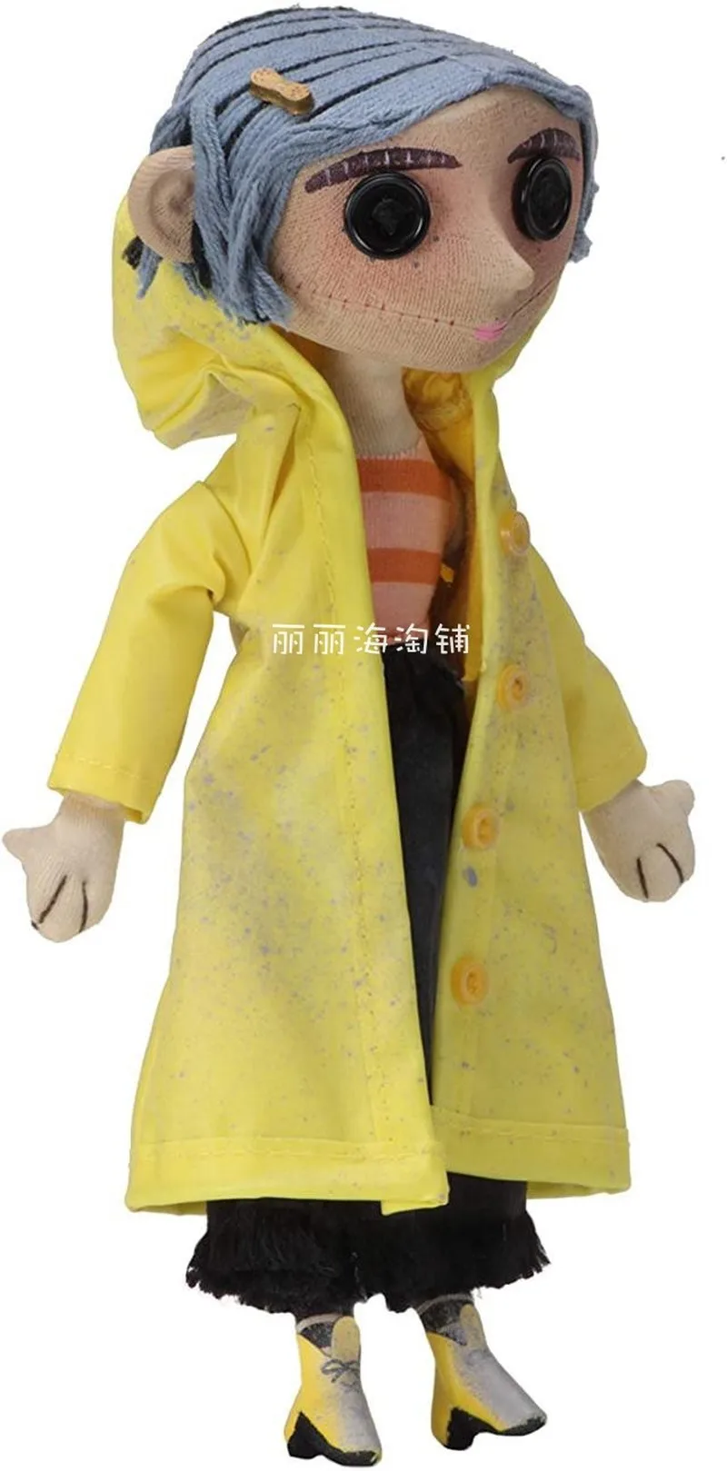 10 Inches Coraline Action Anime Figure Laser Cinematograph Model Decoration Handmade Doll Toys Cool Figurine Birthday Toys Gifts