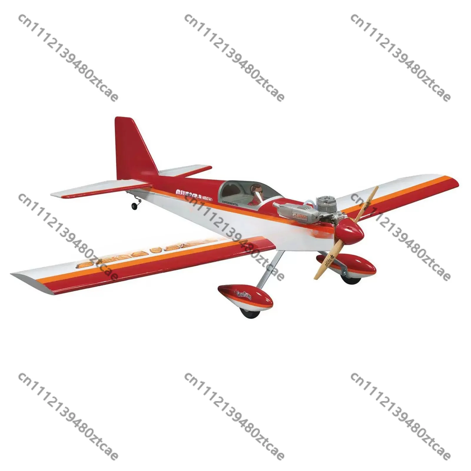 52.5 Inch Low Wing Sport RC Fixed Wing Aircraft ARF Balsa Wood Airplane, Support .40-.55 Two-Stroke Glow Engine