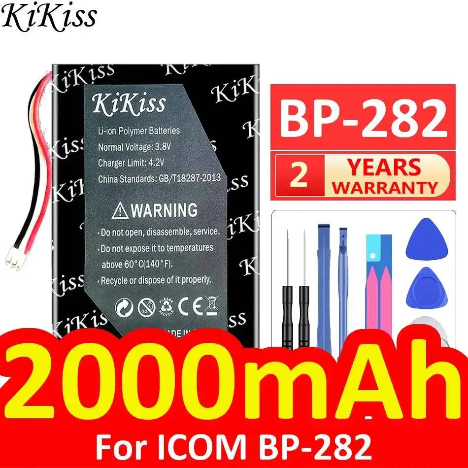 

Two Way Radio Battery For Icom BP-282 Good Low-Temperature Performance 2000mAh