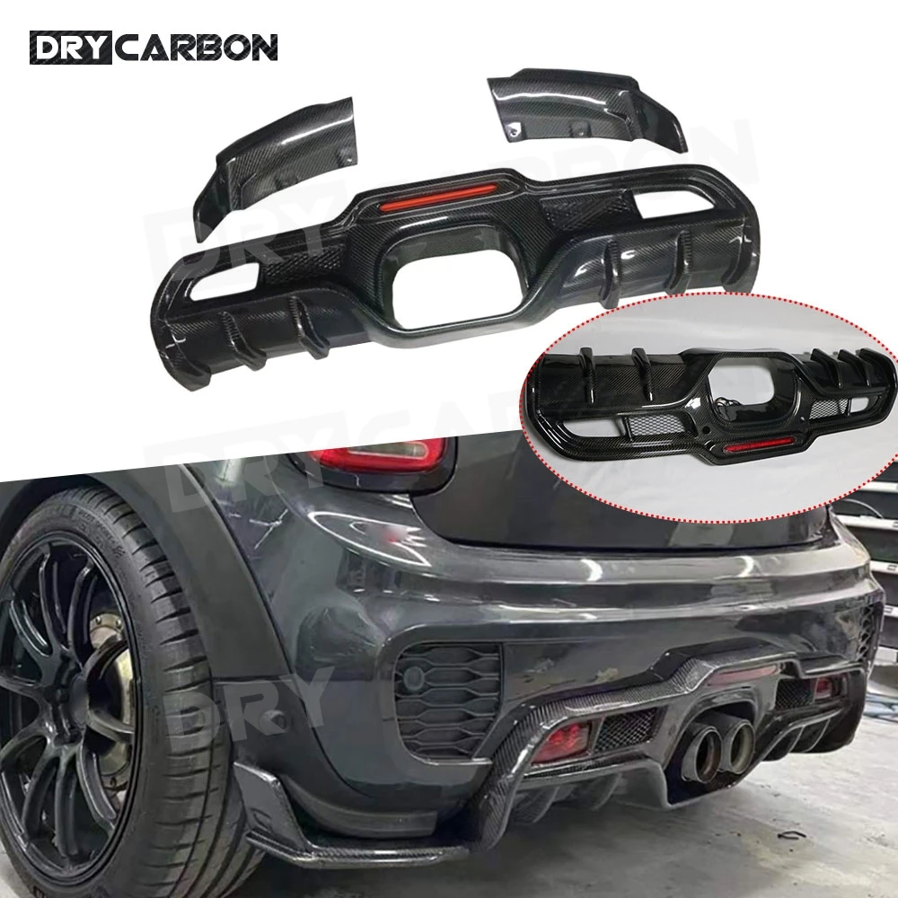 Für BMW Mini Cooper F55 F56 F57 JCW 2006-2015 Hinten Diffusor Stoßstange Spoiler Seite Splitter Canards Klappen körper Kits Zubehör