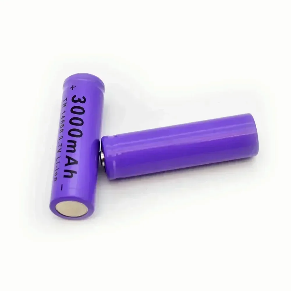 3.7 V 14500 Battery Lithium AA 2A 3000mAh Ion for Toys, Microphones, Cameras, Etc