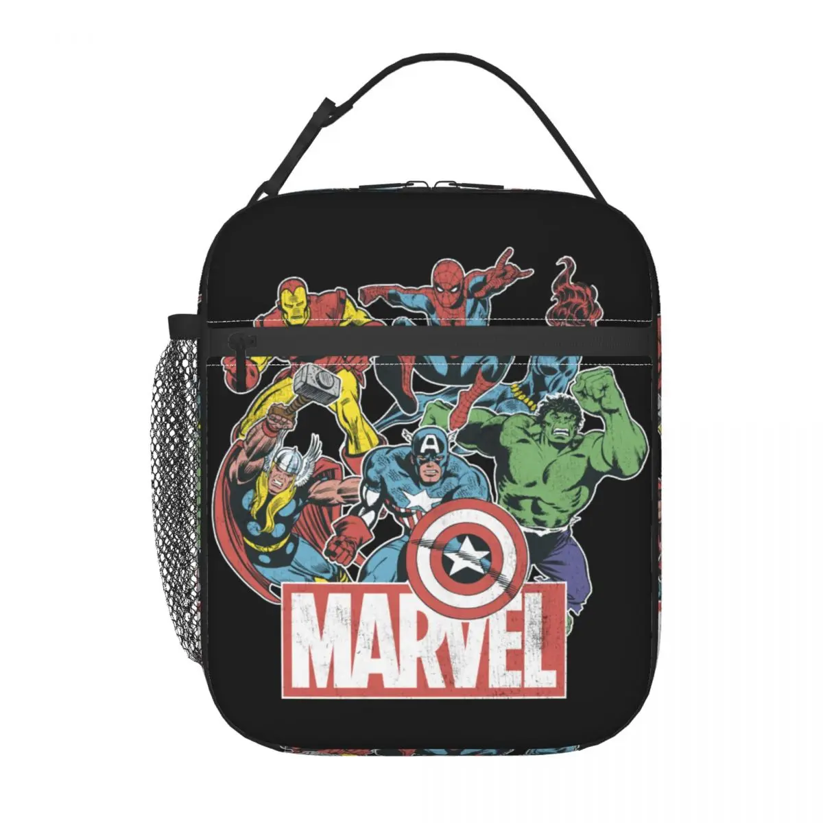 Custom Hulk Classic Avengers Insulated Lunch Tote Bag for Women Portable Thermal Cooler Food Lunch Box School