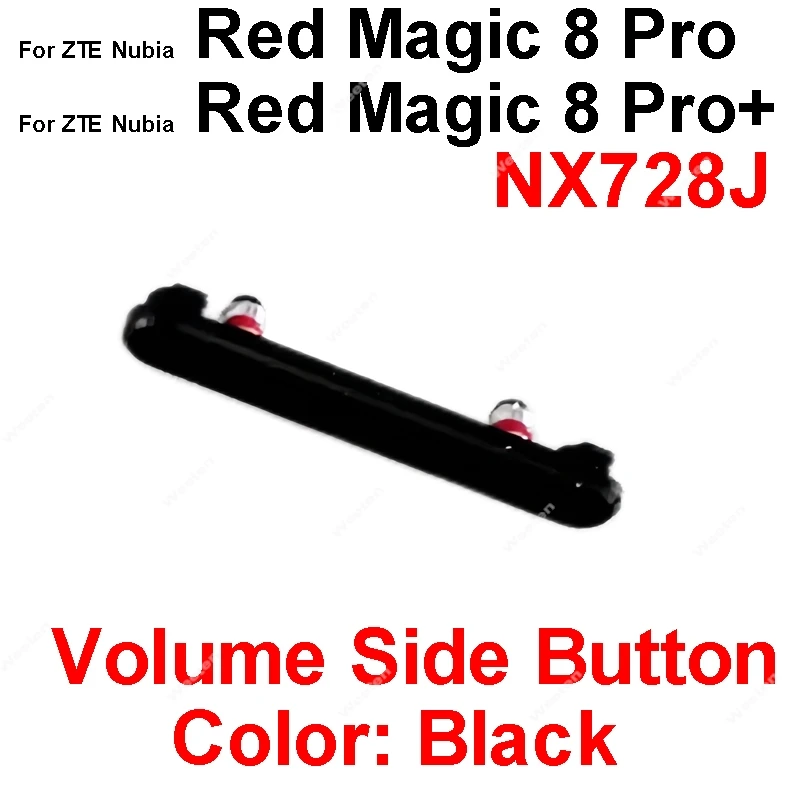 Volume Up Down Side Buttons For ZTE Nubia Red Magic 8 8S Pro Plus NX728J Durable Phone Repair Replacement Component