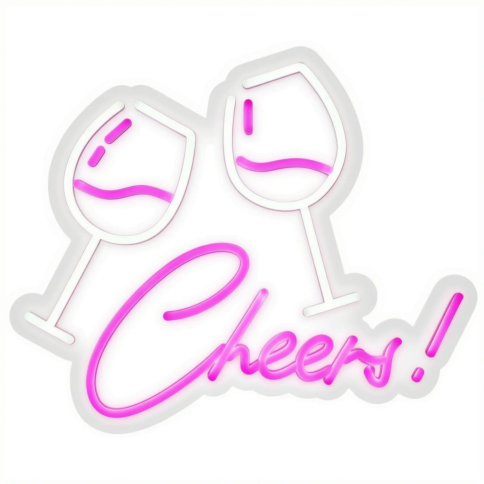Bar Cart Essentials Cheers Neon Sign Enriches Celebrations Lighting Up Any Room With Fun Vibes