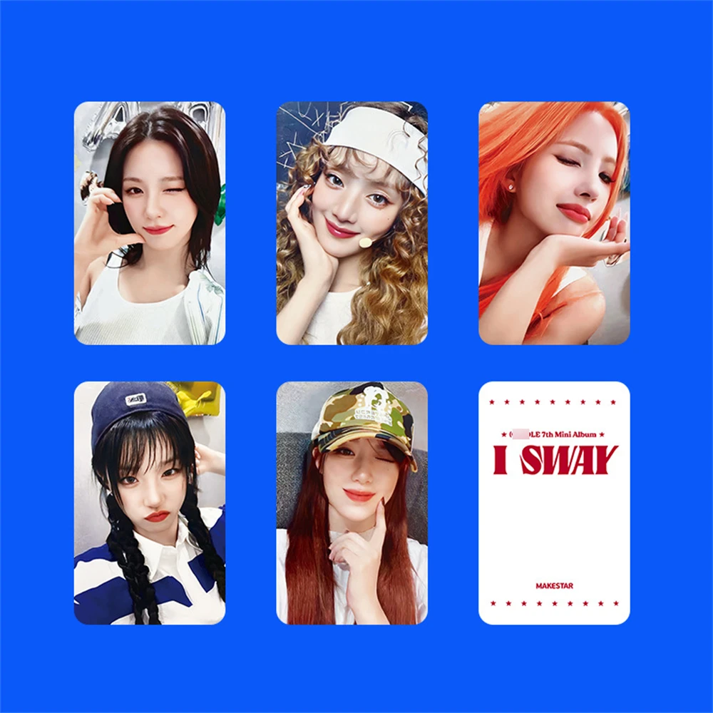 

5 шт./набор KPOP GIDLE I SWAY альбом фотооткрытки MiYeon Soyeon YUQI Minnie Shuhua открытка Двусторонняя Lomo открытки Коллекция поклонников