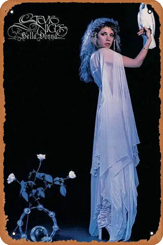 Zuhhgii Celebrity Metal Posters Stevie Nicks Bella Donna Album Cover Tin Metal Sign