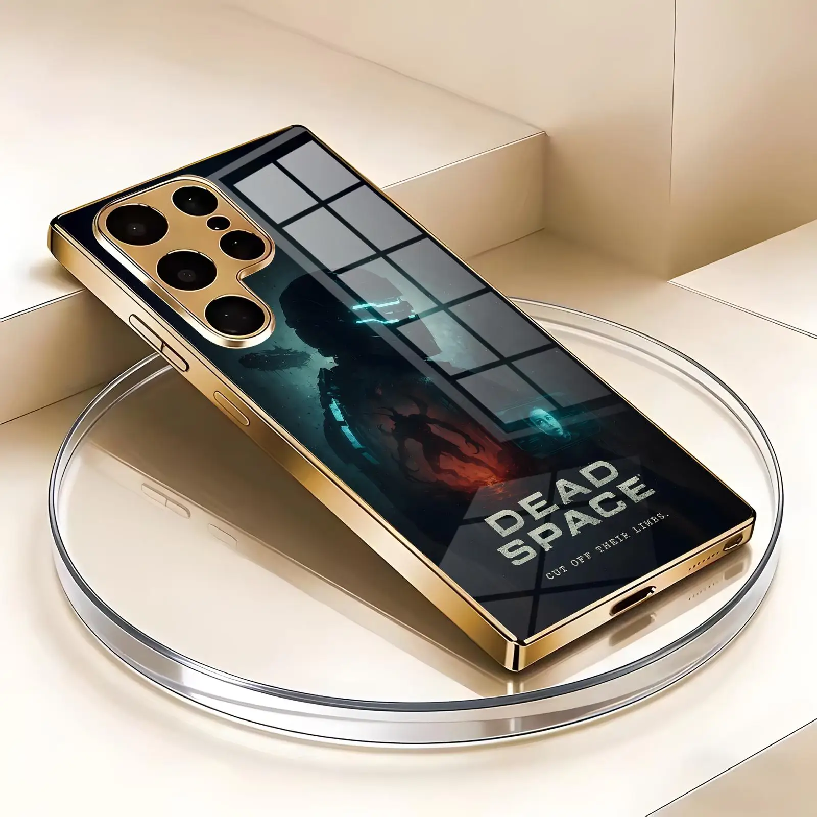hot game Dead Space  Phone Case For Samsung S26 S25 S24 S23 S22 S21 Plus Ultra Note20 Electroplated glass Phone Case