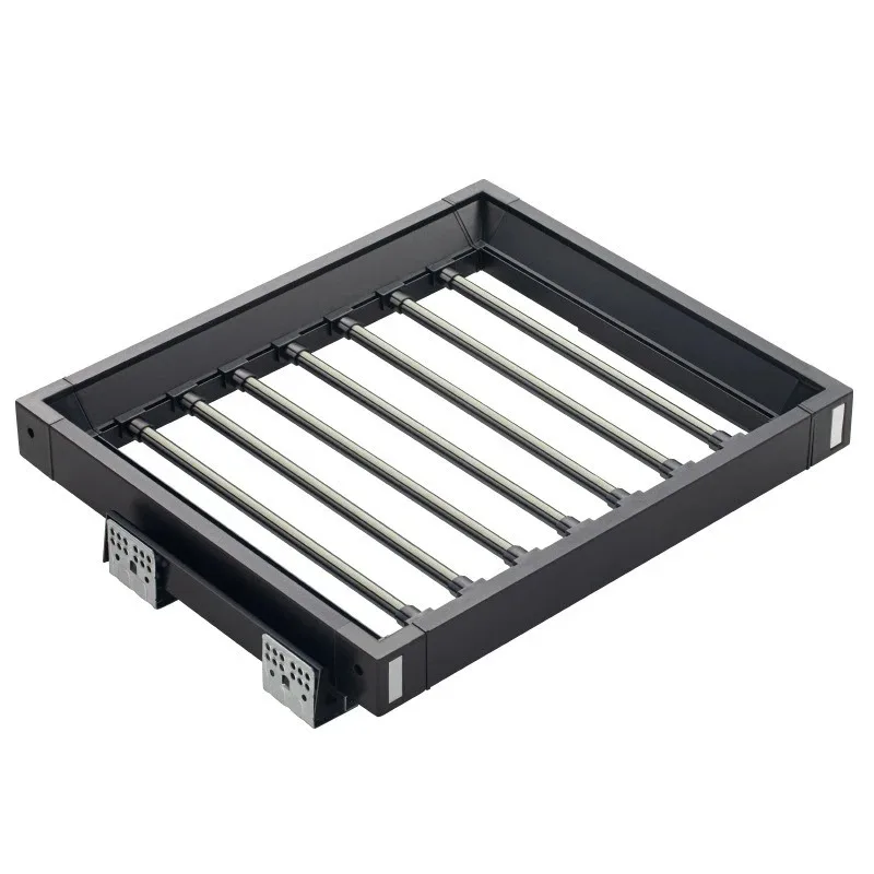 Household cloakroom pull-up slide multi-function telescopic pull-up pants pull-up basket