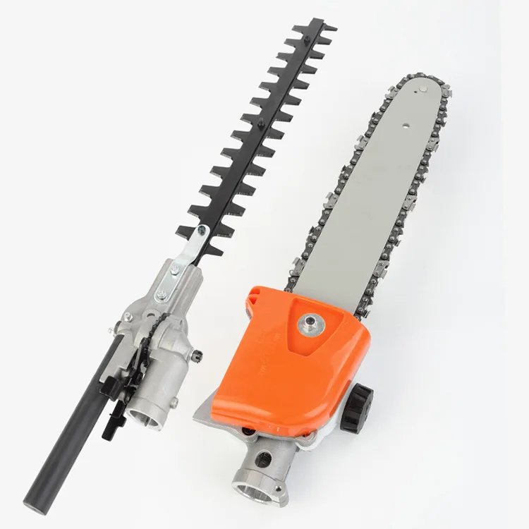 Hedge Trimmer Head High Branch Saw Square High Pole Brush Grass Cutter Harvester Mower For Garden Tools Spare Parts