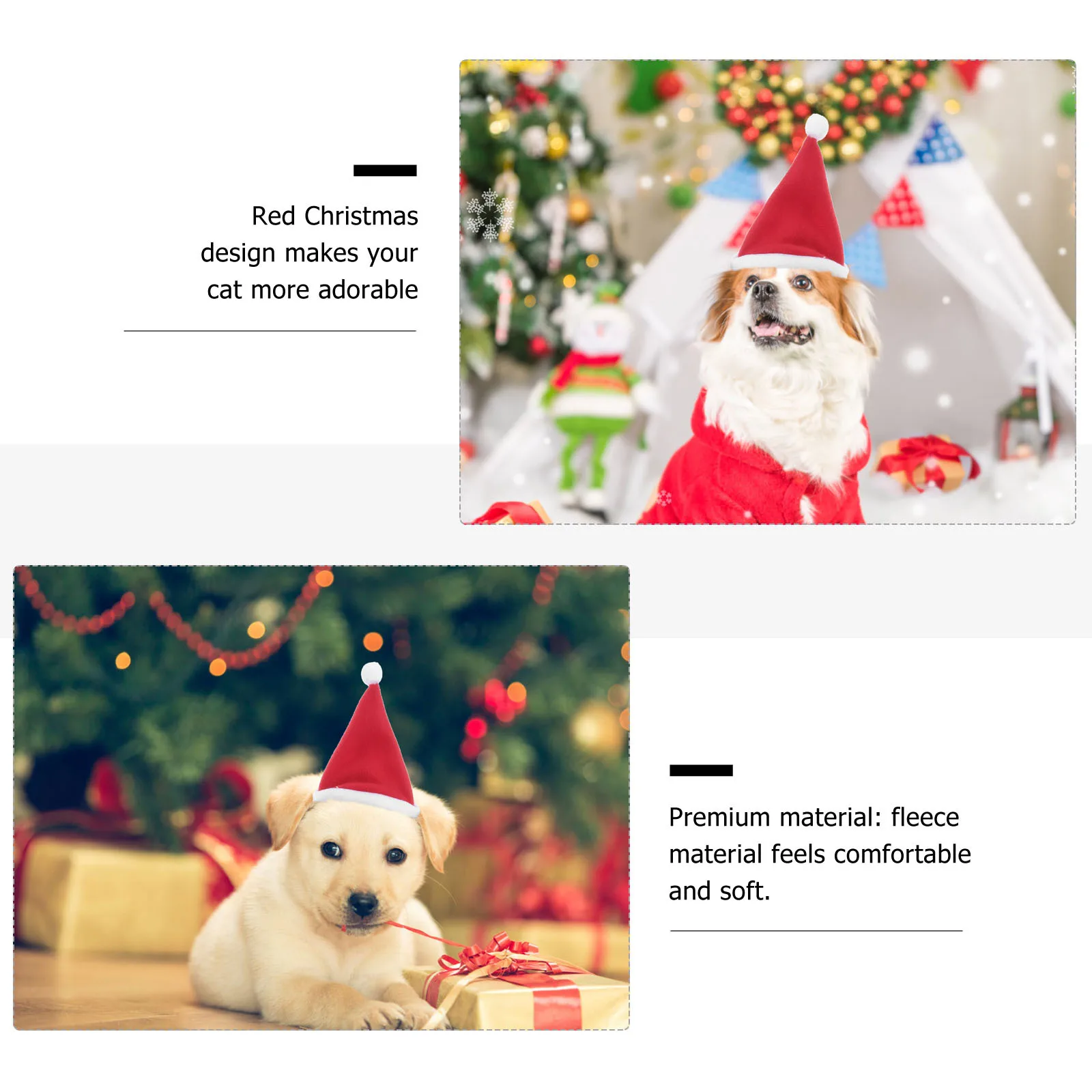 

Pet Hat Scarf Set Party Hats for Dogs Cosplay Props Christmas Bandanas Clothing Clothes Decorative Accessories Cat