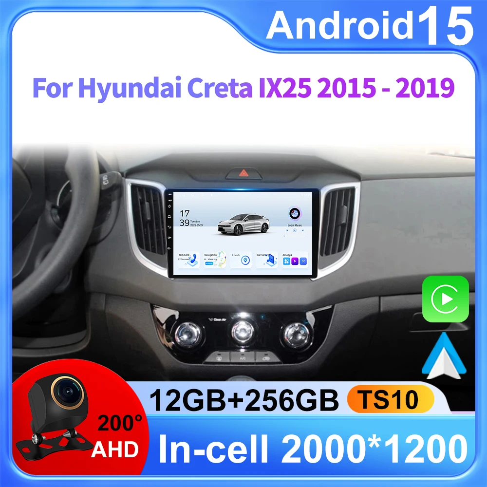 

Carplay для Hyundai Creta IX25 2016-2018 навигация GPS Android авто автомобильный радио стерео мультимедийный плеер 5G Wi-Fi BT без 2din DVD