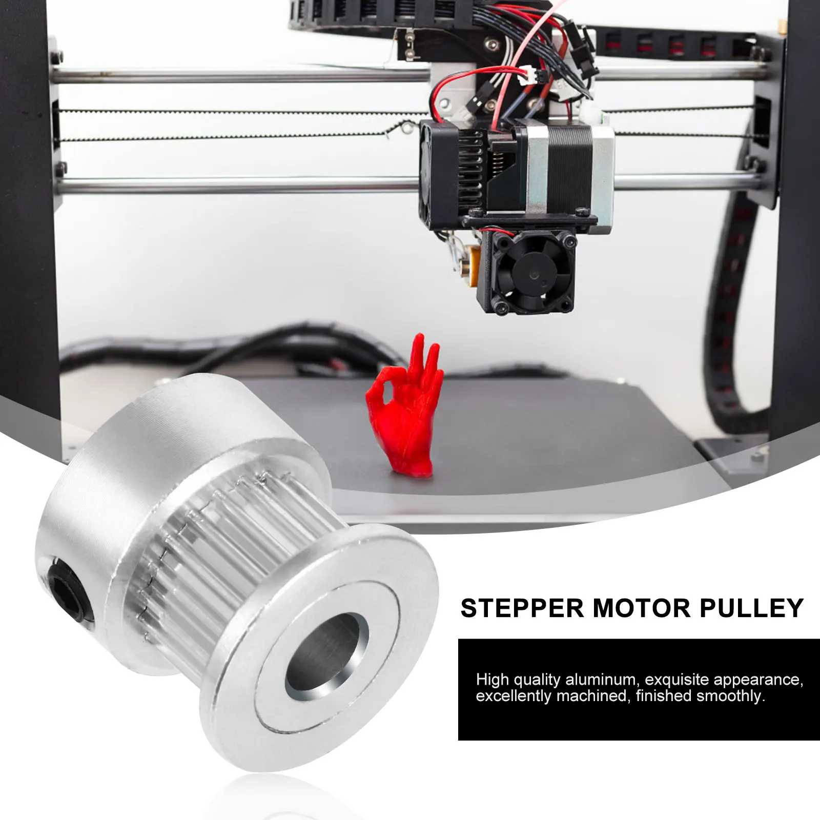 

10 Pcs 3D Printer with Wheels Timing Pulley Variable Speeds Reduction Gear Stepper Motor Synchronous V-groove