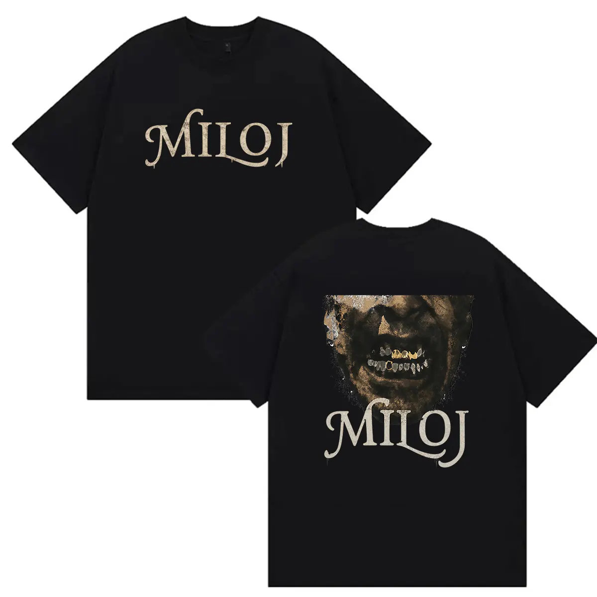 Rapper Milo J La Vida Era Mas Corta Tour 2026 Graphic T-shirts Men's Hip Hop Vintage Cotton Short Sleeve T-shirt y2k Streetwear