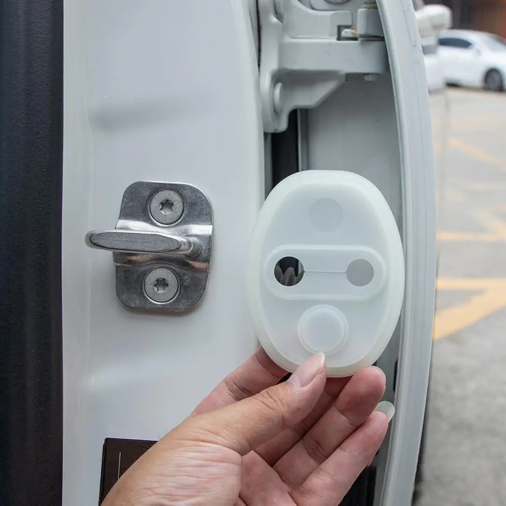 

Дверной замок автомобиля, пряжка, защитный чехол, силиконовая светящаяся накладка, защита от столкновений, буферный амортизатор, бесшумная подушка, амортизирующая эластичная D1J6