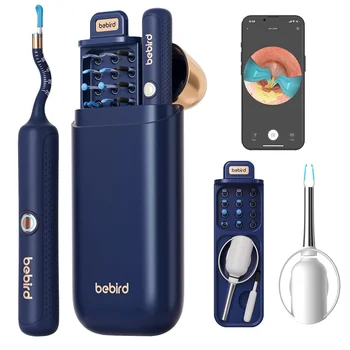 Bebird EarSight Plus I35R-R37R-D39R 컴팩트 올인원 비주얼 귀지 제거기, 휴대용 귀 클리너, 구강 검이경 카메라, 정품
