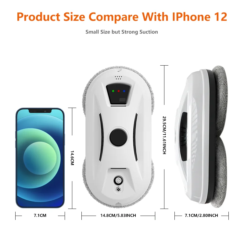 OEM ODM Available Window Cleaning Robot-Household Hotel Outdoor Use Intelligent Navigation Deep Dirt Removal Streak