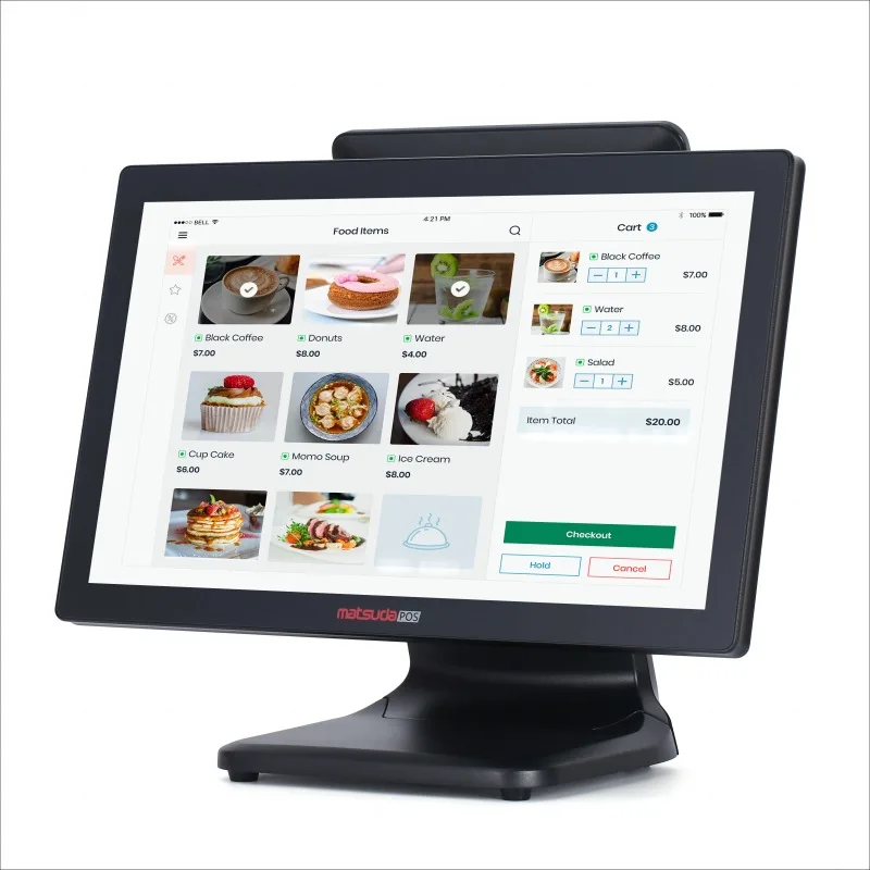2026 Hot Sale Customizable POS Machine Dual Single Screen Intelligent POS System Coffee Milk Tea Shops Cash Register