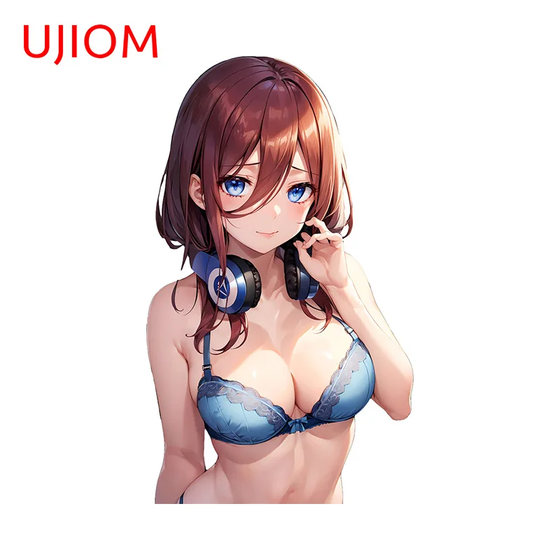 UJIOM 13cm X 7.7cm Nakano Miku Hentai Wall Stickers for Bathroom Bedroom Wallpapers Decal Personality Amusing Home Decor
