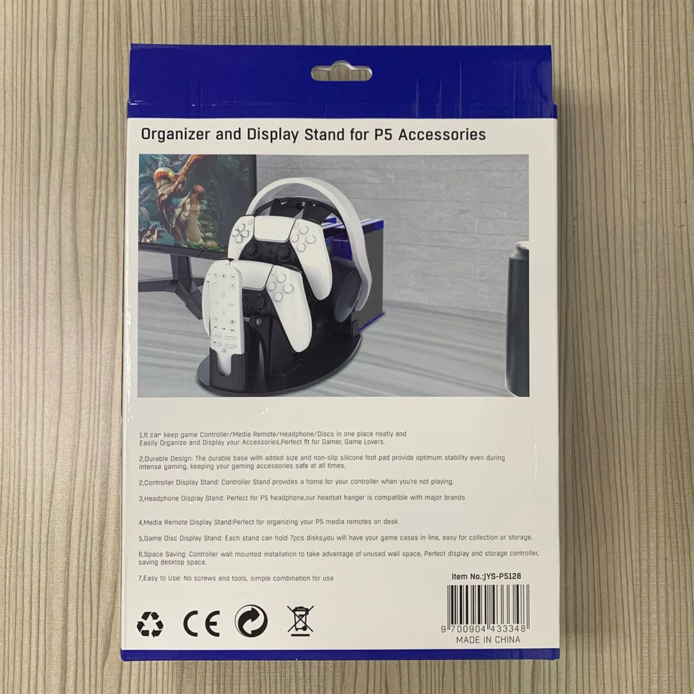 

Gamepad St 6 Slots ABS Practical Holder Headset Storage Shelf Controller ganizer Gaming Accessories CD Rack DIY Decor